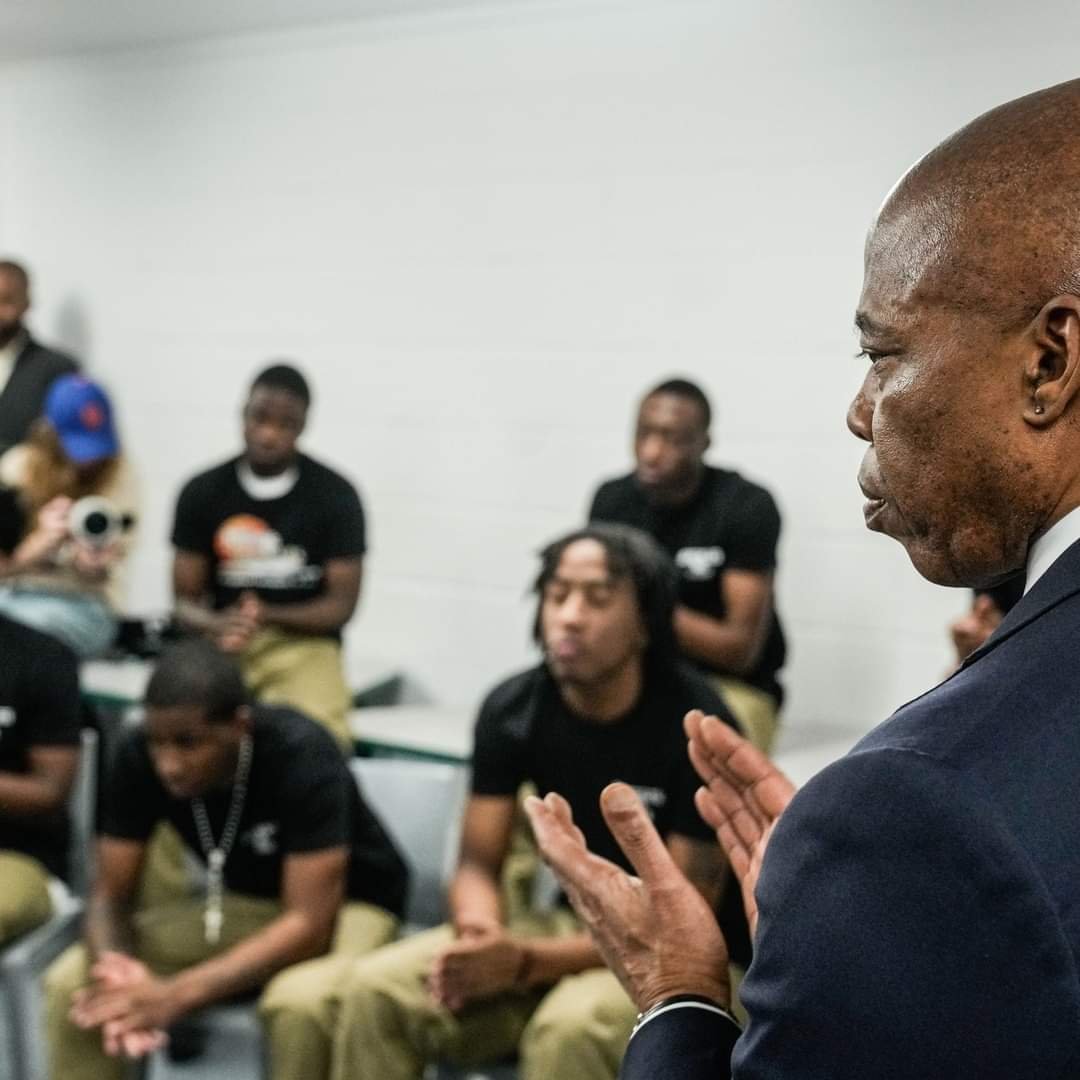 Eric Adams joins “Fatherless No More” team at Rikers Island for ...